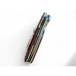 Сгъваем нож от дамаскова стомана с дървена дръжка - Nightfall Blade