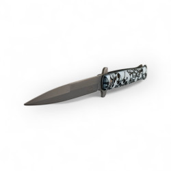 Сгъваем нож с дизайн на черепи – за колекционери и ентусиасти