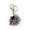 Ключодържател Слончета С Лилави Кристали Връзката На Семейството