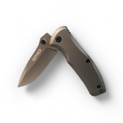 Компактен сгъваем нож с метална дръжка - 15.5 см