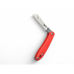 Компактен сгъваем нож с червена полимерна дръжка - Лек, удобен и стилен