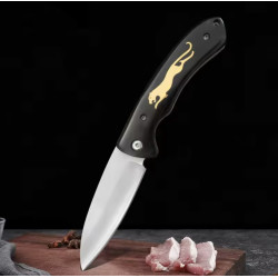 Плодово ножче 3" с дървена дръжка и острие от 5Cr15 неръждаема стомана