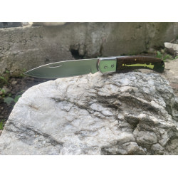 Сгъваем нож с дървена дръжка и острие от 3Cr13 стомана – 20 см