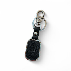 Луксозен ключодържател с кожена основа и златист акцент - Златно наследство