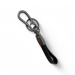 Кожен ключодържател с лого на Audi и метален карабинер -Прецизност в движение