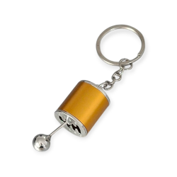 Метален ключодържател скоростен лост – златист - Златната скорост