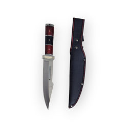 Ловен нож с остриe от 7Cr17Mov и дървено-метална дръжка – 30.5 см