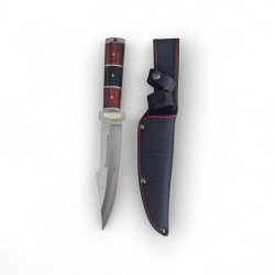 Ловен нож с остриe от 7Cr17Mov и дървено-метална дръжка – 30.5 см