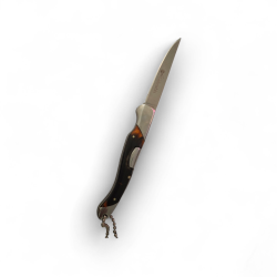 Сгъваем нож Columbia с класическа дървена дръжка – ключодържател 