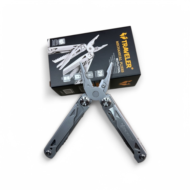 Traveler Multi-tool – здрав и компактен инструмент за всеки ден Механични клещи и нож в комплект Traveler