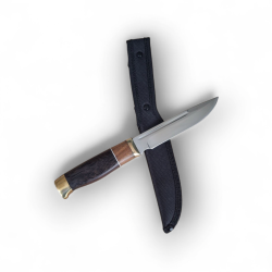 Ловен нож с класическо острие и дървена дръжка – 26 см, 5Cr13Mov стомана