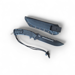 Тактически комплект ножове "Steel Eagle" – 1095 HC стомана, трион и мини нож, с Kydex кания