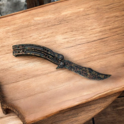 Нож пеперуда “Military Camo” – вдъхновен от CS:GO, модел с камуфлажен дизайн