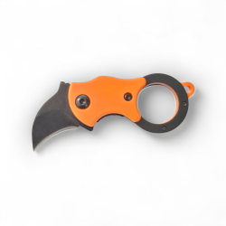 Мини сгъваем нож тип карамбит с верижка – 440 стомана