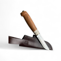 Ловен нож с маслинова дръжка и стомана 14C28N – 23 см