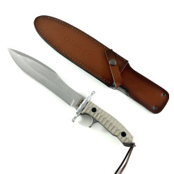 Ловен нож „Rambo Last Blood“ – 34 см, 9Cr18Mov стомана, с кожена кания