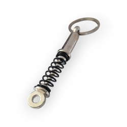 Ключодържател амортисьор с черна пружина – метален дизайн  - Черната мощ