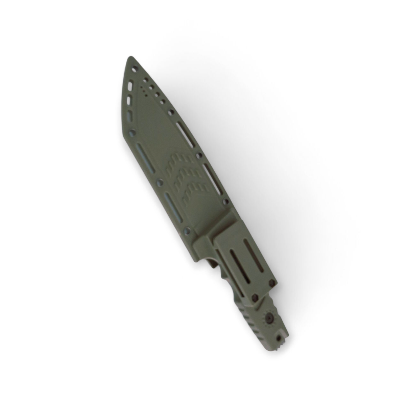 Ловен нож с Kydex кания – комплект в цвят Green G10 Тактически ловен нож с D2 острие и зелена G10 дръжка