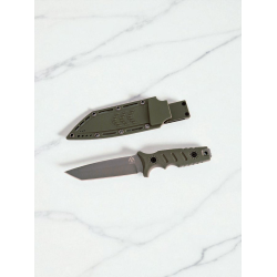 Ловен нож D2 фул танг с G10 дръжка и Kydex кания – 27 см, Green