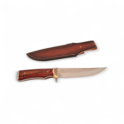 Ловен нож Vip Ever G57 Bowie – 440C стомана, дървена дръжка и декоративна гарда, 31 см