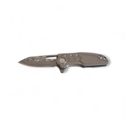 Мини нож с верижка "Urban Claw" модел D20 – Дамаско Drop Point острие и алуминиева дръжка Мини нож с верижка "Urban Claw" модел D20 – Дамаско Drop Point острие и алуминиева дръжка
