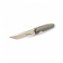 Джобен нож VexKnives в отворено положение на светъл фон Сгъваем нож VexKnives с танто острие от D2 стомана