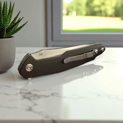 Сгъваем нож Riven Gear – D2 Drop Point острие с G10 дръжка и флипер механизъм