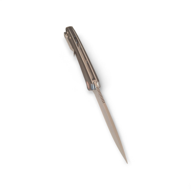 Черен нож Onyx Arms с D2 стомана и G10 дръжка Сгъваем нож Onyx Arms с отворено Drop Point острие