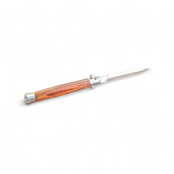 Сгъваем автоматичен нож „Stiletto XL Wood Edition“ – 33 см, 440C стомана и естествено дърво