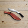 Мачете "Kukri Predator" с фултанг конструкция и кожен калъф