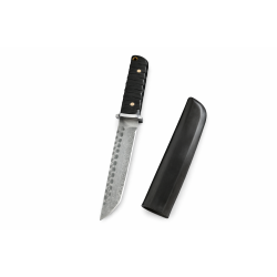 Японски нож в стил Tanto – дамаска стомана с VG-10 сърцевина, абаносова дръжка и кания