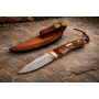 Ловен нож дамаска VG10 с палисандрова дръжка