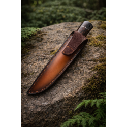 Ловен нож „Mahogany Classic“ – 65х13 стомана и кожена кания