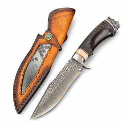 Ловен нож „Wild Damascus Crown“ – ръчна изработка с характер