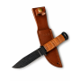 Ловен нож IronWolf Ranger 1095 с кожена кания