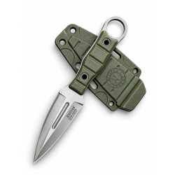 Компактен нож Kizlyar Scout Mini Green – фиксирано острие и зелена ABS кания