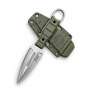 Kizlyar Scout Mini Green с фиксирано острие и зелена ABS кания