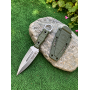 Kizlyar Scout Mini Green с фиксирано острие и зелена ABS кания