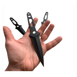 Ками / ножове за хвърляне с тефлоново покритие и калъф за колан