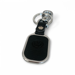 Луксозен ключодържател с кожена основа и метален акцент