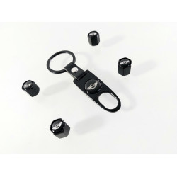 Ключодържател за Мини Купър / MINI COOPER с 4 броя капачки за вентилите