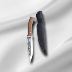 Руски ловен нож фултанг конструкция с калъф за носене на колана - Охотник