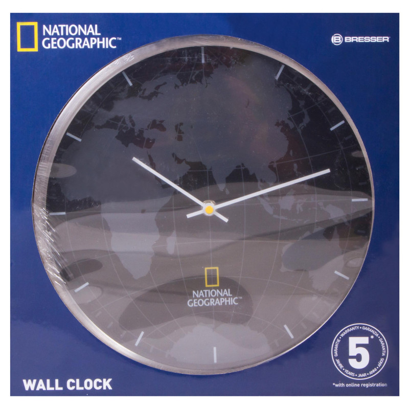 Стенен часовник Bresser National Geographic 30 cm Стенен часовник Bresser National Geographic 30 cm