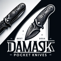Damask pocket knives