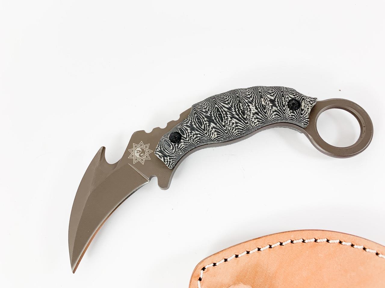 Карамбит karambit deresrona с кожена кания