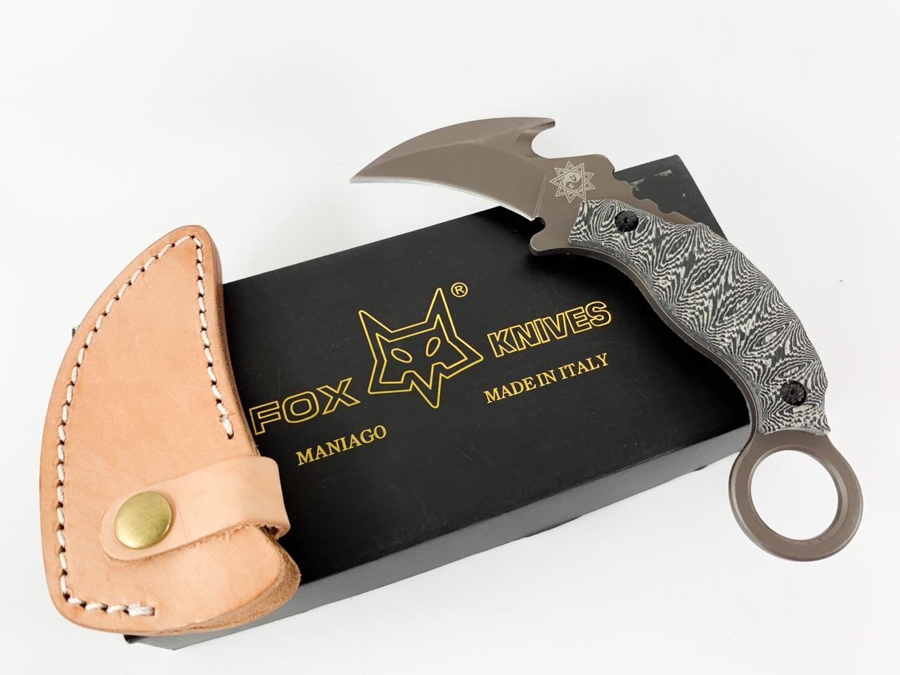 Карамбит karambit deresrona с кожена кания