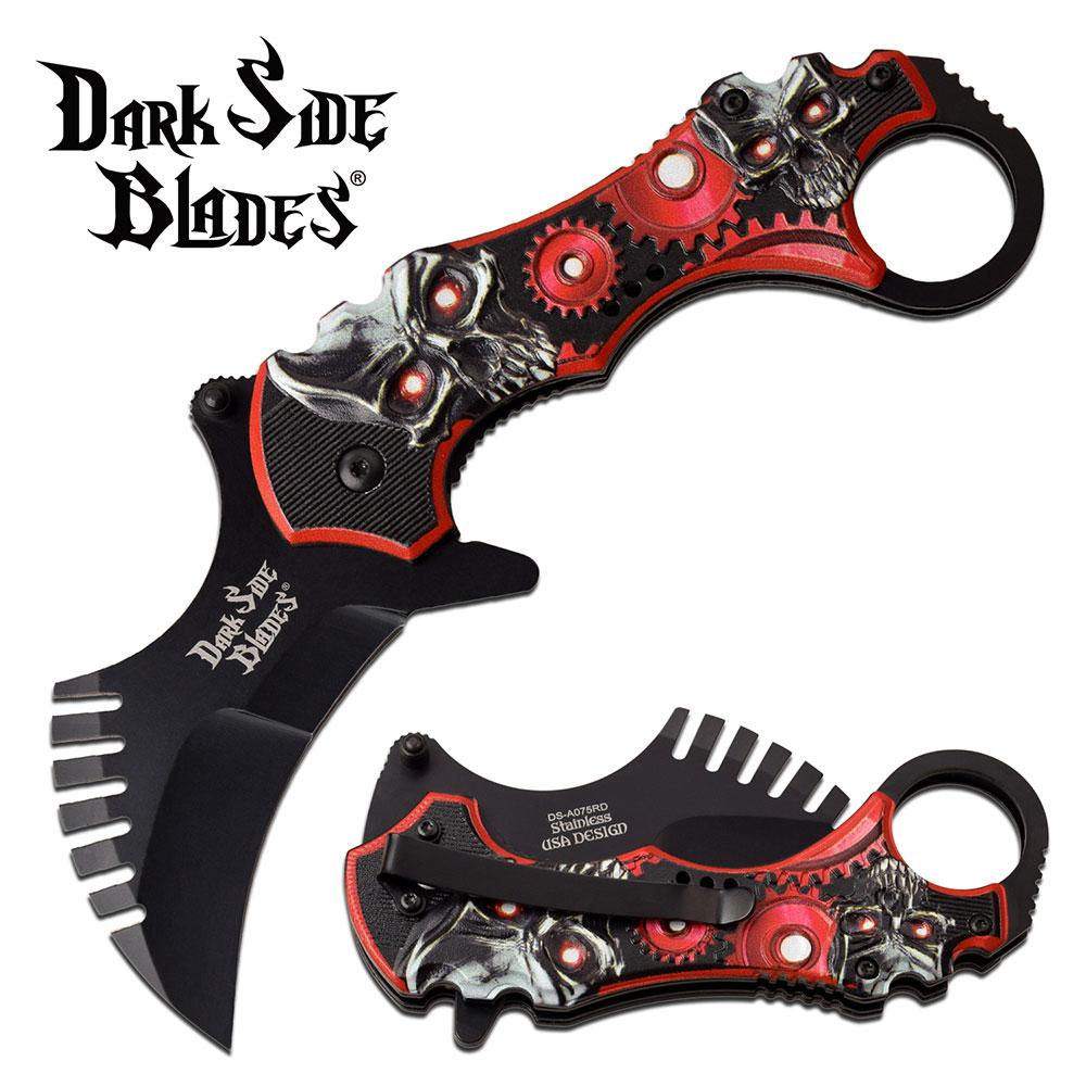 Сгъваем автоматичен нож карамбит dark side blades Сгъваем автоматичен нож карамбит dark side blades