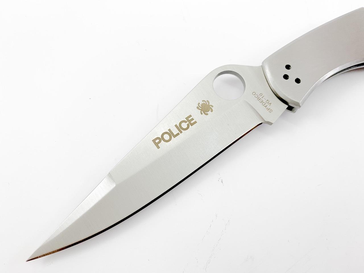 Spyderco Police 3 C07S сгъваем изцяло метален здрав нож гладко острие