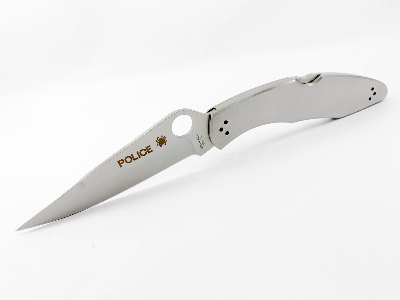 Spyderco Police 3 C07S сгъваем изцяло метален здрав нож гладко острие