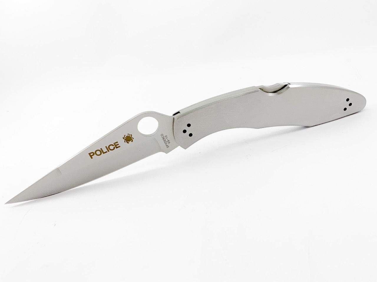 Spyderco Police 3 C07S сгъваем изцяло метален здрав нож гладко острие